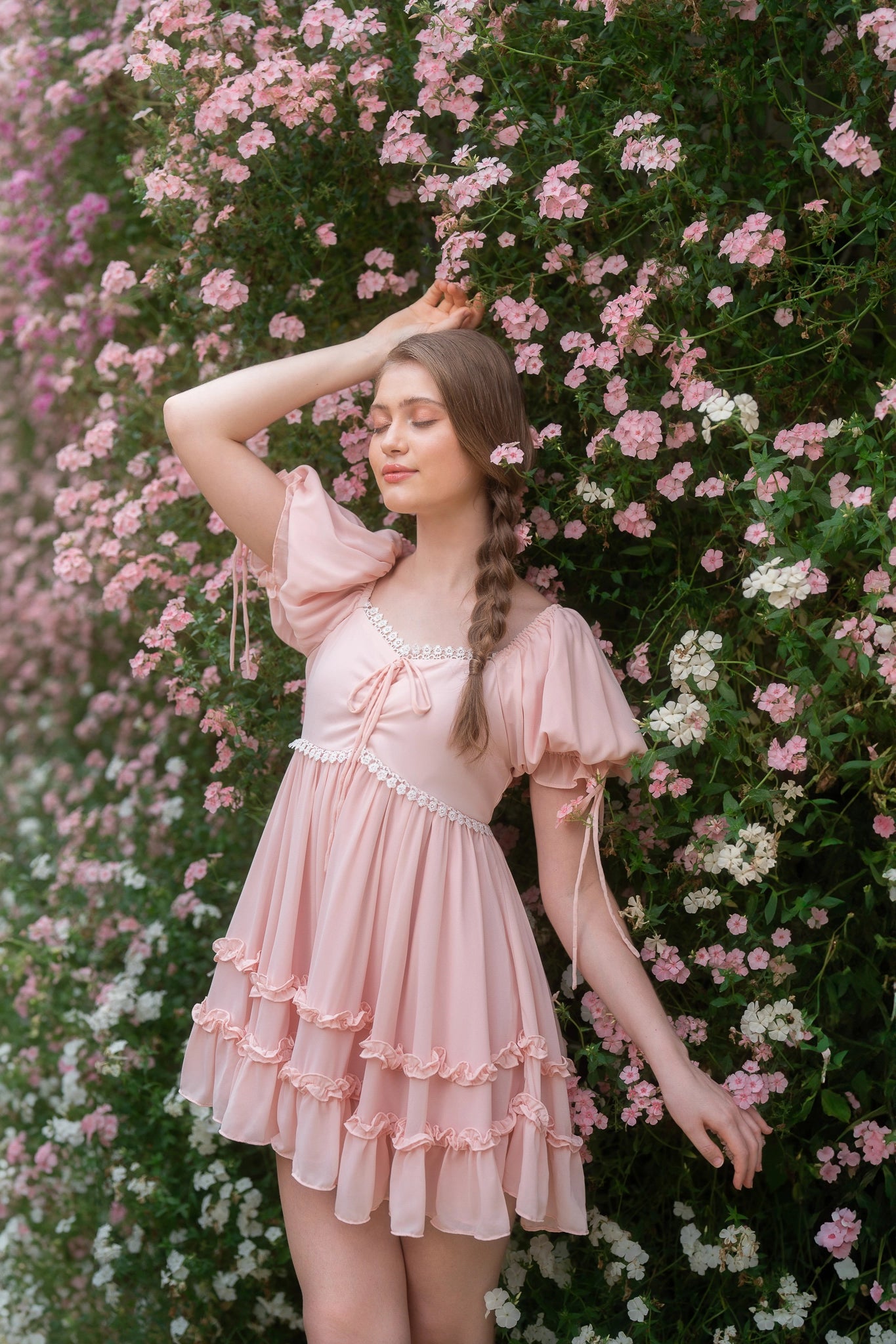 Blossom Mini Babydoll Dress XS Blossom Mini Babydoll Dress XS