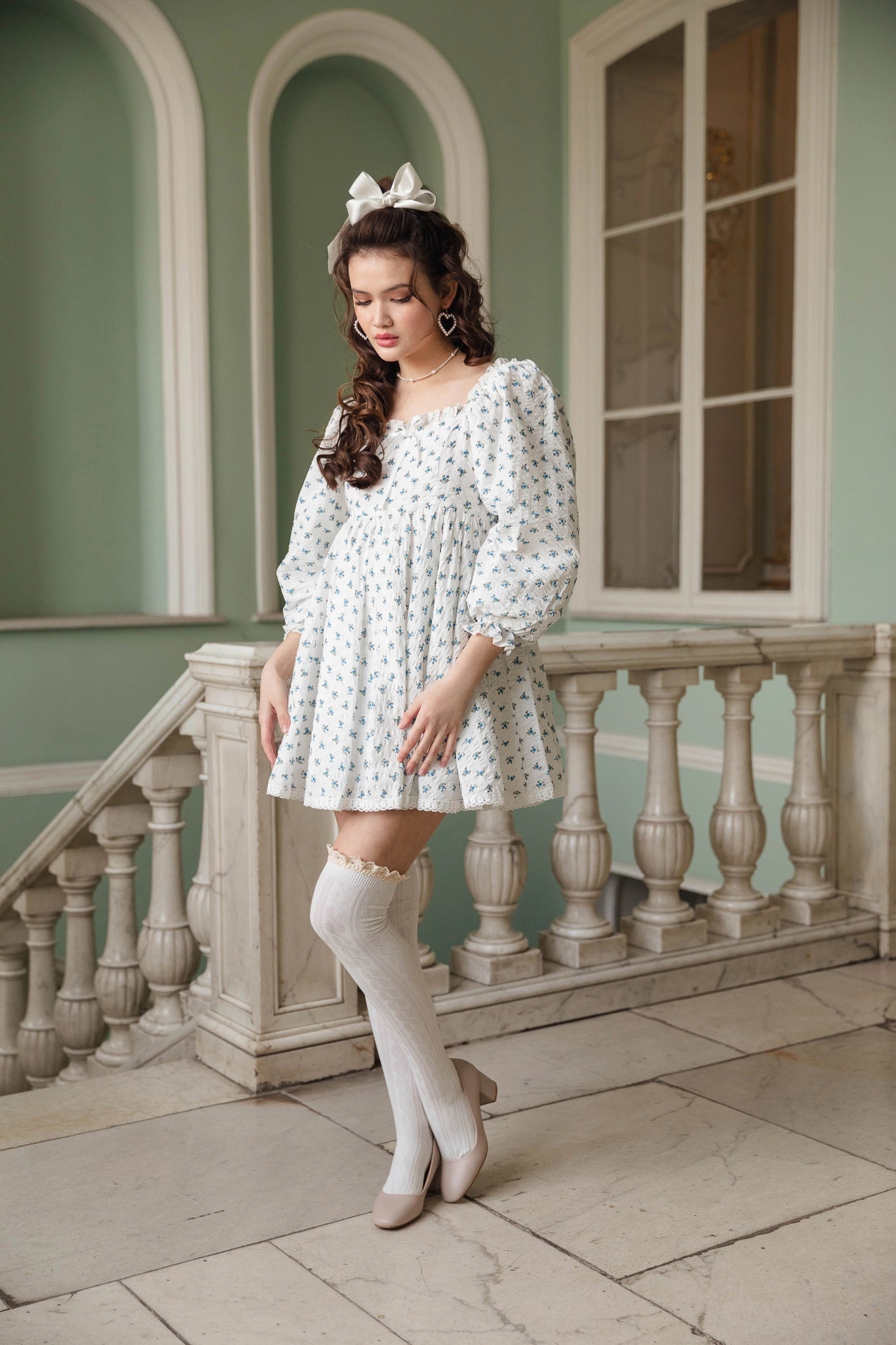 Isabelle Babydoll Long Sleeve Mini Dress Xs Isabelle Babydoll Long Sleeve Mini Dress Xs